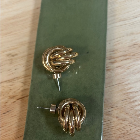 House of Harlow 1960 Gold Knot Earrings - Picture 2 of 5